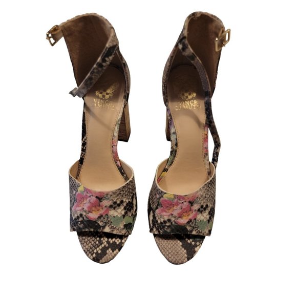 Vince Camuto Shoes - Vince Camuto Size 9.5 Womens Ciestie Platform Heel Sandals Floral Shoes NWOT